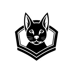 cat vector logo illustration