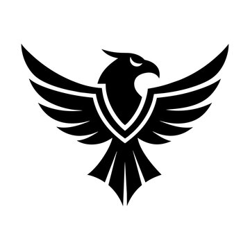 nighthawk silhouette vector illustration