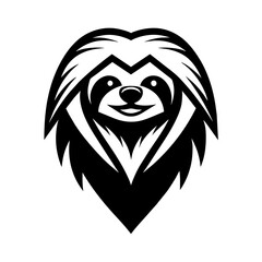 sloth head illustration