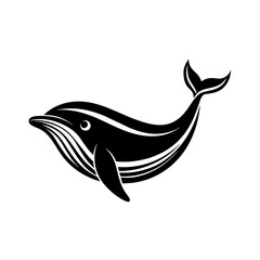 silhouette of a dolphin
