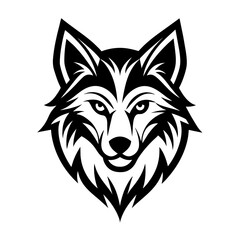 wolf head illustration