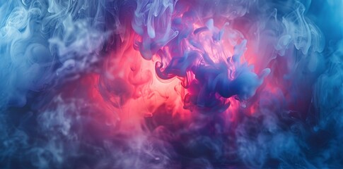 Obraz premium Colorful Cloud of Smoke Floating