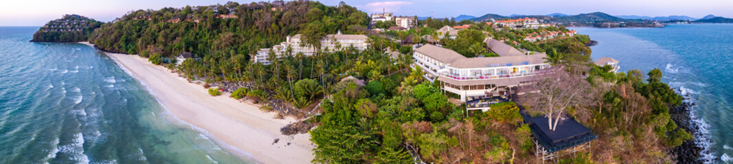 Aerial view of Panwa beach in Phuket, Thailand