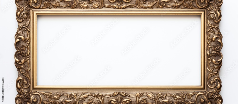 Aufkleber A picture frame with a white background is placed in isolation providing a copy space image