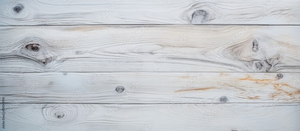 Poster a close up copy space image of a white wooden board showcasing its texture and serving as a backgrou