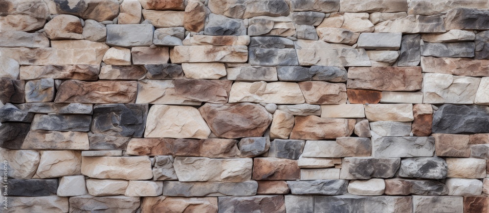 Poster a genuine rocky texture with native stone perfect for headers on design cover website and article id