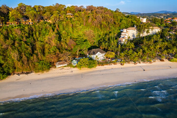 Aerial view of Panwa beach in Phuket, Thailand