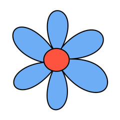 Flower Cartoon icon.