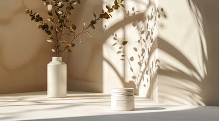 White Vase Next to White Wall