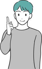 理解する男性のイラスト
