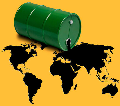 World oil, composite image
