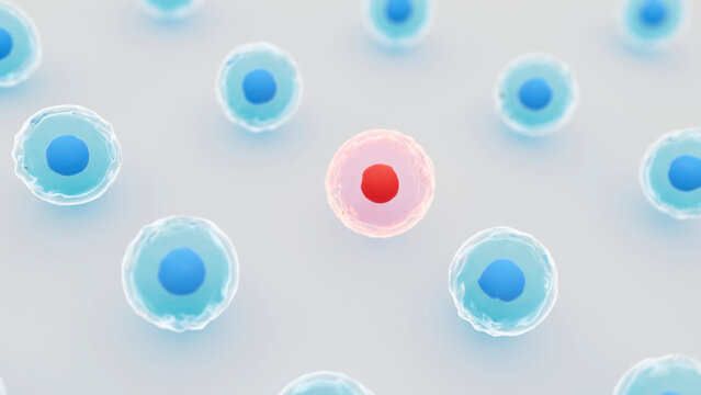 Cancer cell identification, conceptual illustration