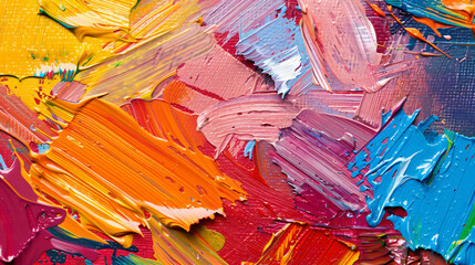 Close-up of abstract rough colourful multi-coloured