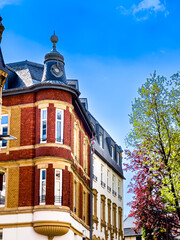 Obraz premium Street view of downtown Dudelange, Luxembourg