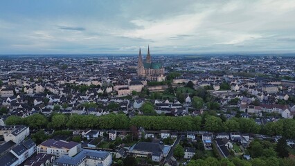 drone photo Chartres France Europe