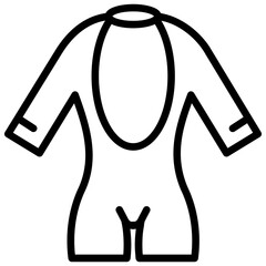 Wetsuit Outline Icon