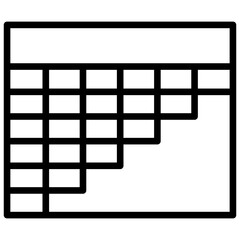 Dive Table Outline Icon