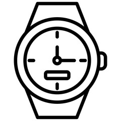 Dive Watch Outline Icon