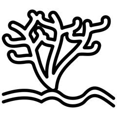 Kelp Forest Outline Icon