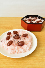 甘納豆のお赤飯