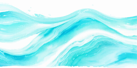 abstract soft blue and white abstract water color ocean wave texture background. Banner Graphic Resource as background for ocean wave and water wave abstract graphics	