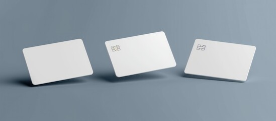 blank white business card