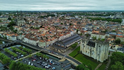 drone photo Niort France Europe
