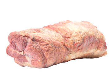 Smoked pork meat isolated