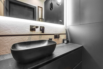 Luxury interior - bathroom, modern - stylish decoration. Design