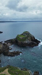 drone photo Bertheaume fort France Europe