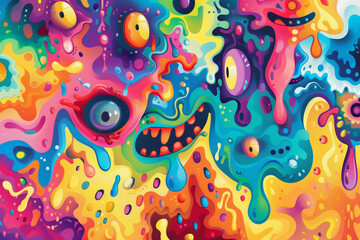 Fototapeta premium abstract illustration background wallpaper