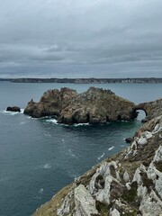 drone photo Bertheaume fort France Europe