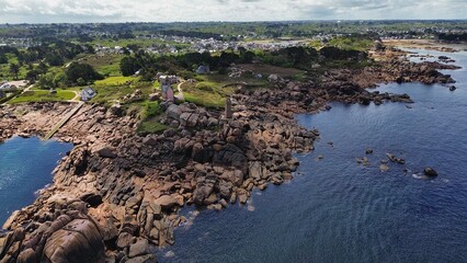 drone photo Ploumanac'h France Europe