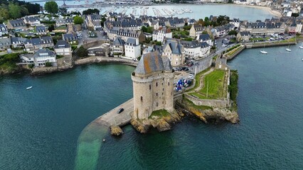 drone photo solidor tower saint-malo france Europe