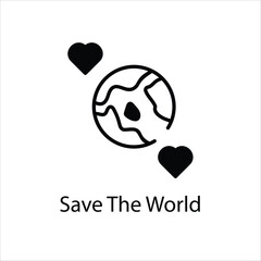 Save The World Vector icon
