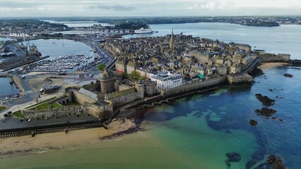 drone photo Saint-Malo France Europe