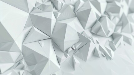 white polygon abstract background