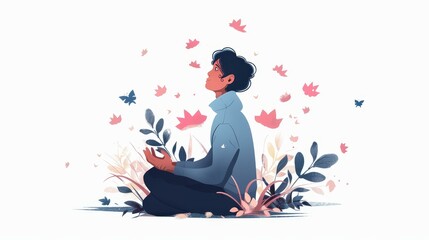 Obraz premium A poet enlivens performances with vivid gestures.