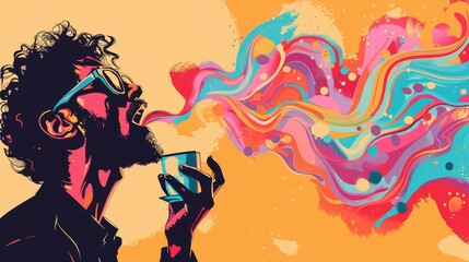 A poet enlivens performances with vivid gestures.