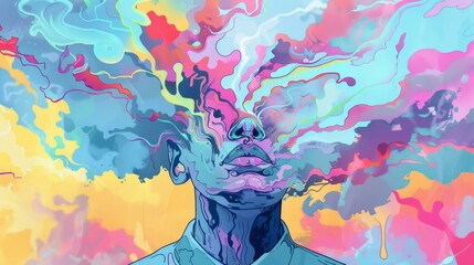 Art therapist guides clients in expressing feelings creatively.