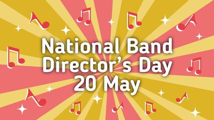 National Band Director’s Day web banner design illustration 