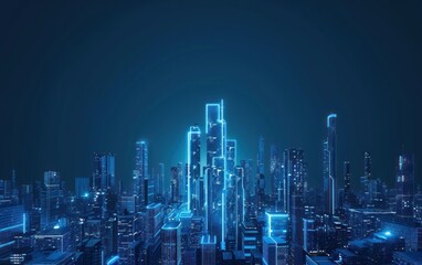 The smart city of cyberspace and metaverse digital data of futuristic and technology