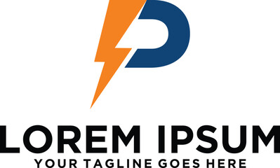 Energy letter P logo idea