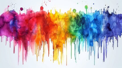 Fototapeta premium colorful rainbow holi paint color powder explosion ring circle with copy space isolated on white background. peace rgb beautiful party concept