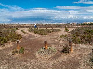 Paraje Natural Punta Entinas-Sabinar, catalogado como Espacio Natural Protegido. Roquetas de Mar,...