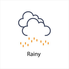 Rainy Vector icon