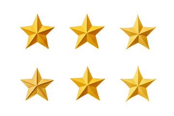 Shimmering Constellation of Celestial Gold Stars. On a White or Clear Surface PNG Transparent Background.