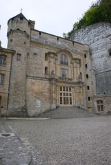 La Roche-Guyon, France - May 8, 2024: In this castle in La Roche-Guyon was the Erwin Rommel german...