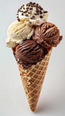 Ice cream. Italian gelato. Delicious dessert