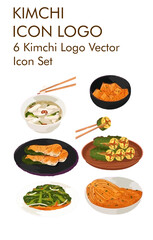 Kimchi logo vector Icon set